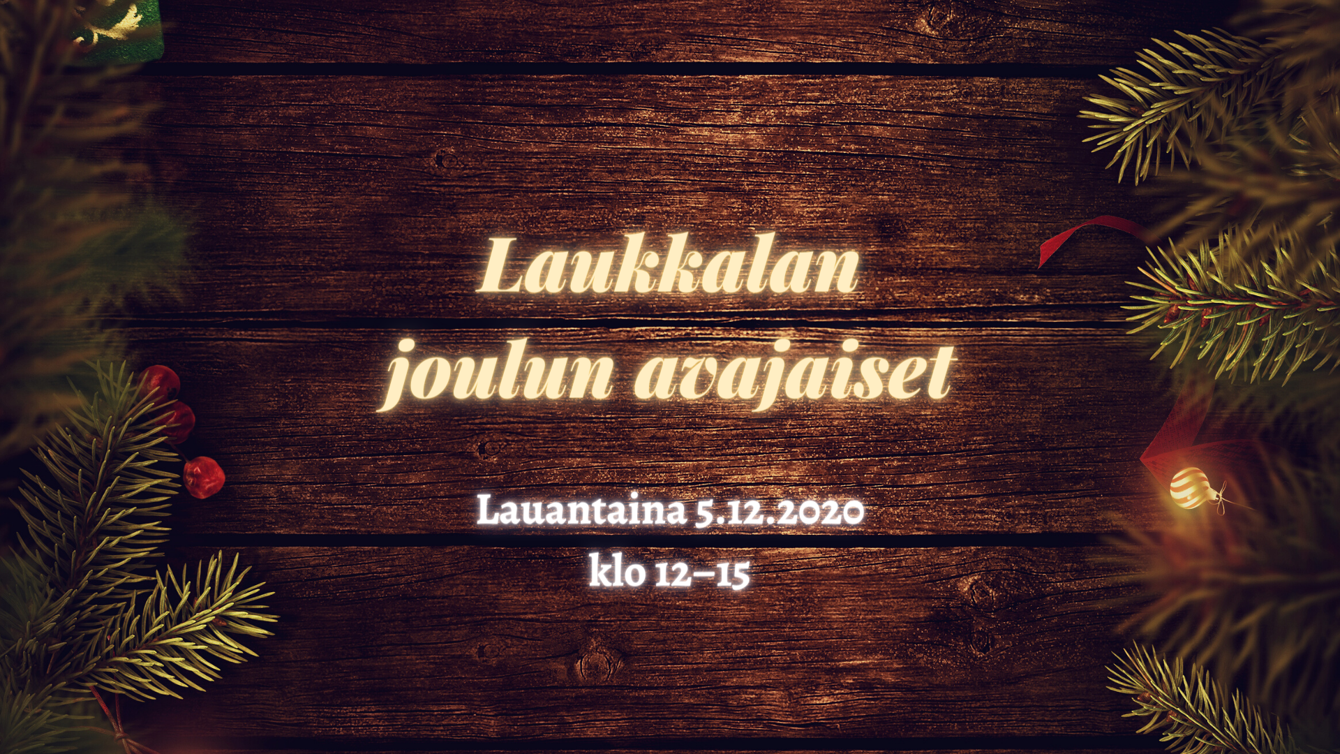 PERUTTU: Laukkalan joulun avajaiset