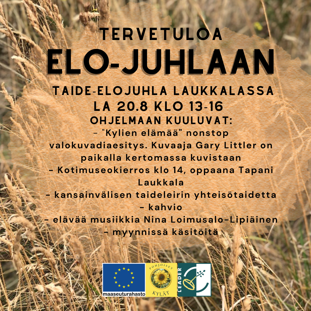 Elojuhla lauantaina 20.8.22
